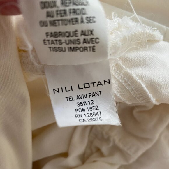 Nili Lotan "Tel Aviv" Pant in Eggshell, size 2 - Picture 7 of 10